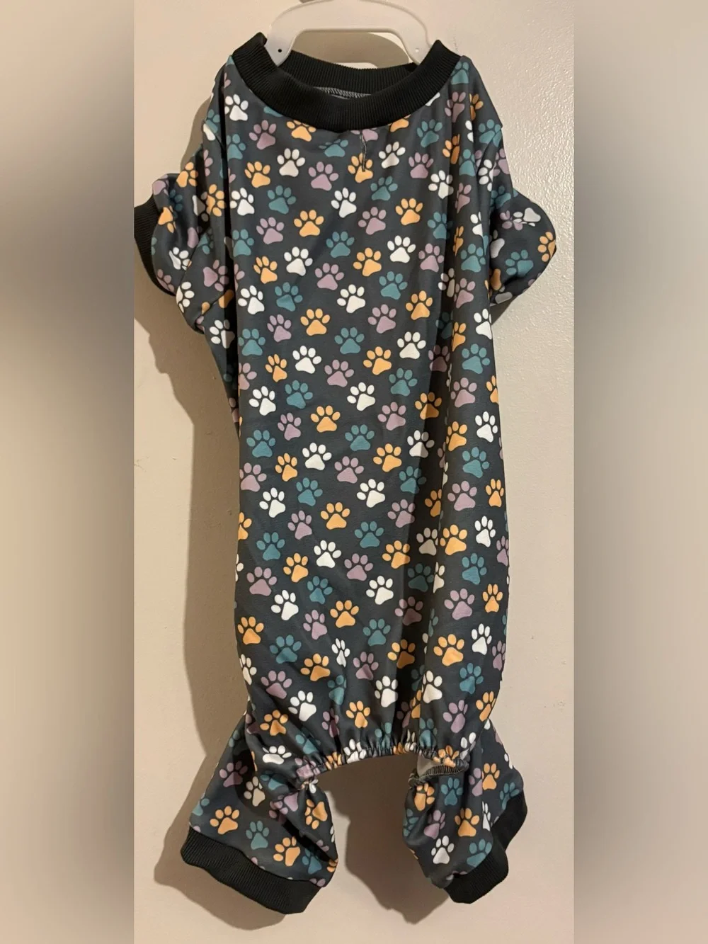 Dog Pajamas Paw Prints Size large  dog fashion clothes